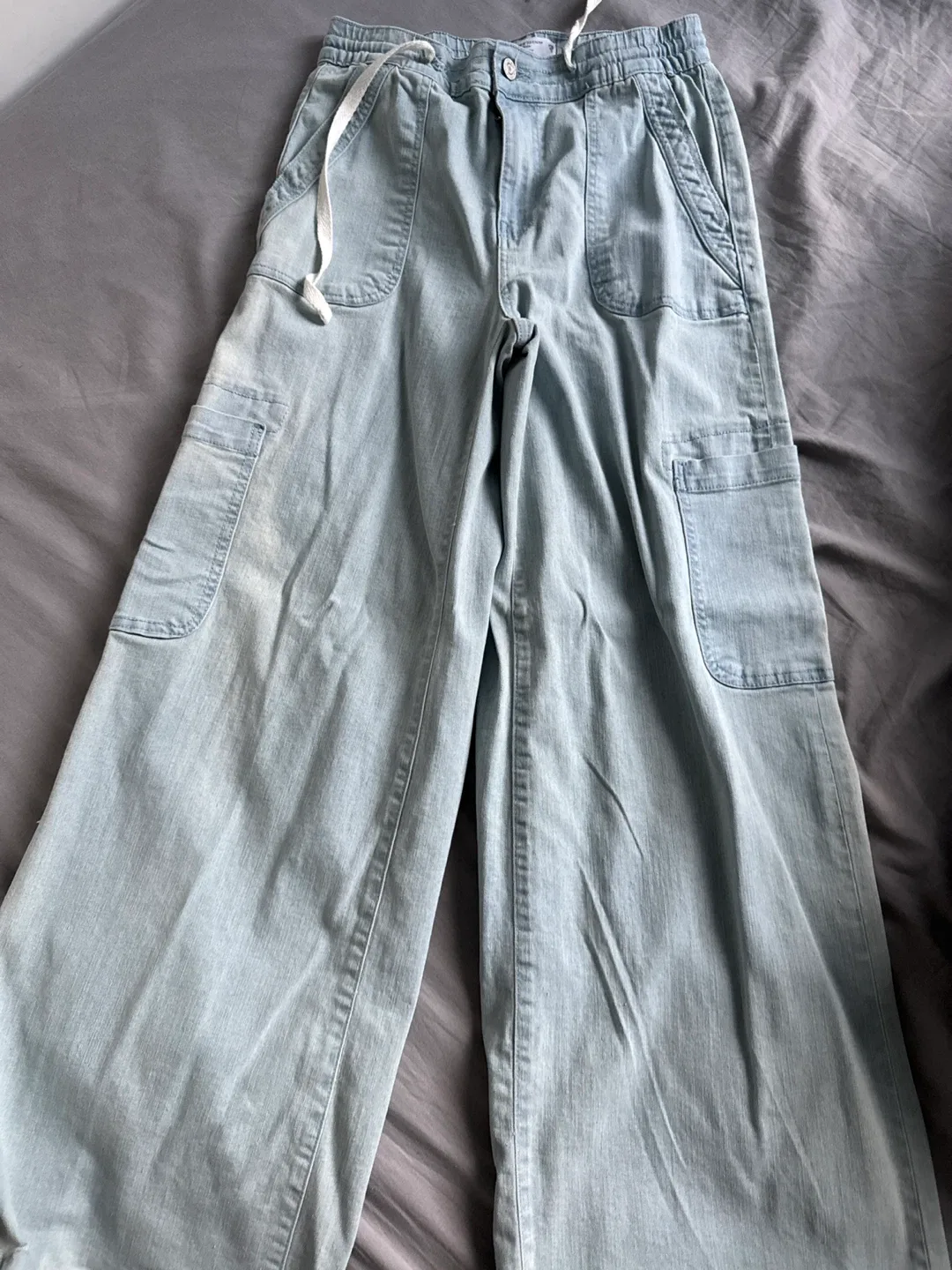 Bluenotes ID Denim High Rise Cargo Baggy Pants XS image indicator(2)