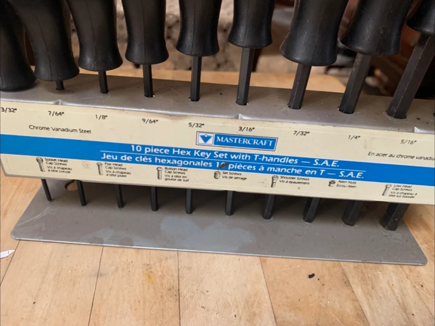 Mastercraft 10-Piece Hex Key Set with T-handles image indicator(2)