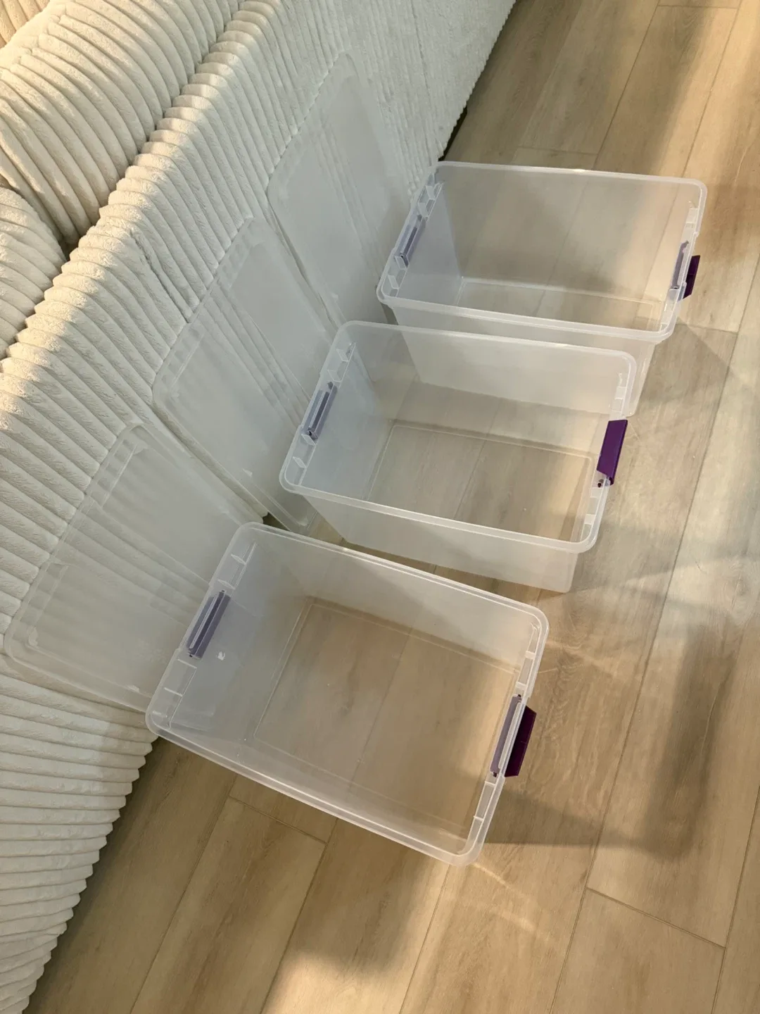 Sterilite Storage bins with Lids - Set of 3