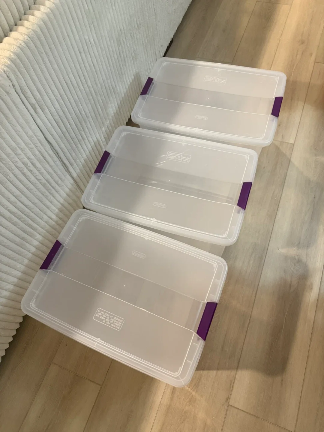 Sterilite Storage bins with Lids - Set of 3 image indicator(2)