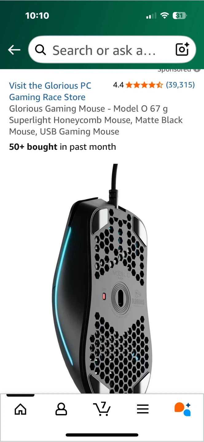 Glorious Model O Gaming Mouse - Matte Black - photo 3