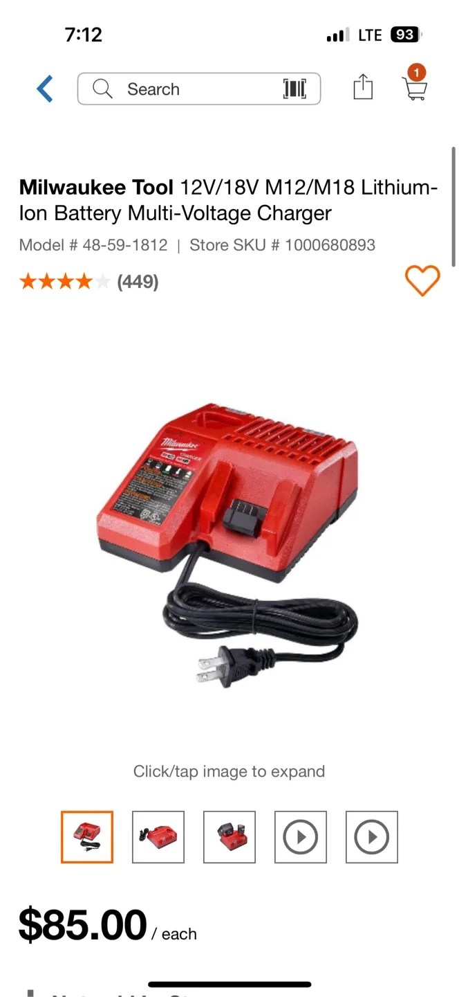 Milwaukee M12/M18 Multi-Voltage Battery Charger image indicator(4)