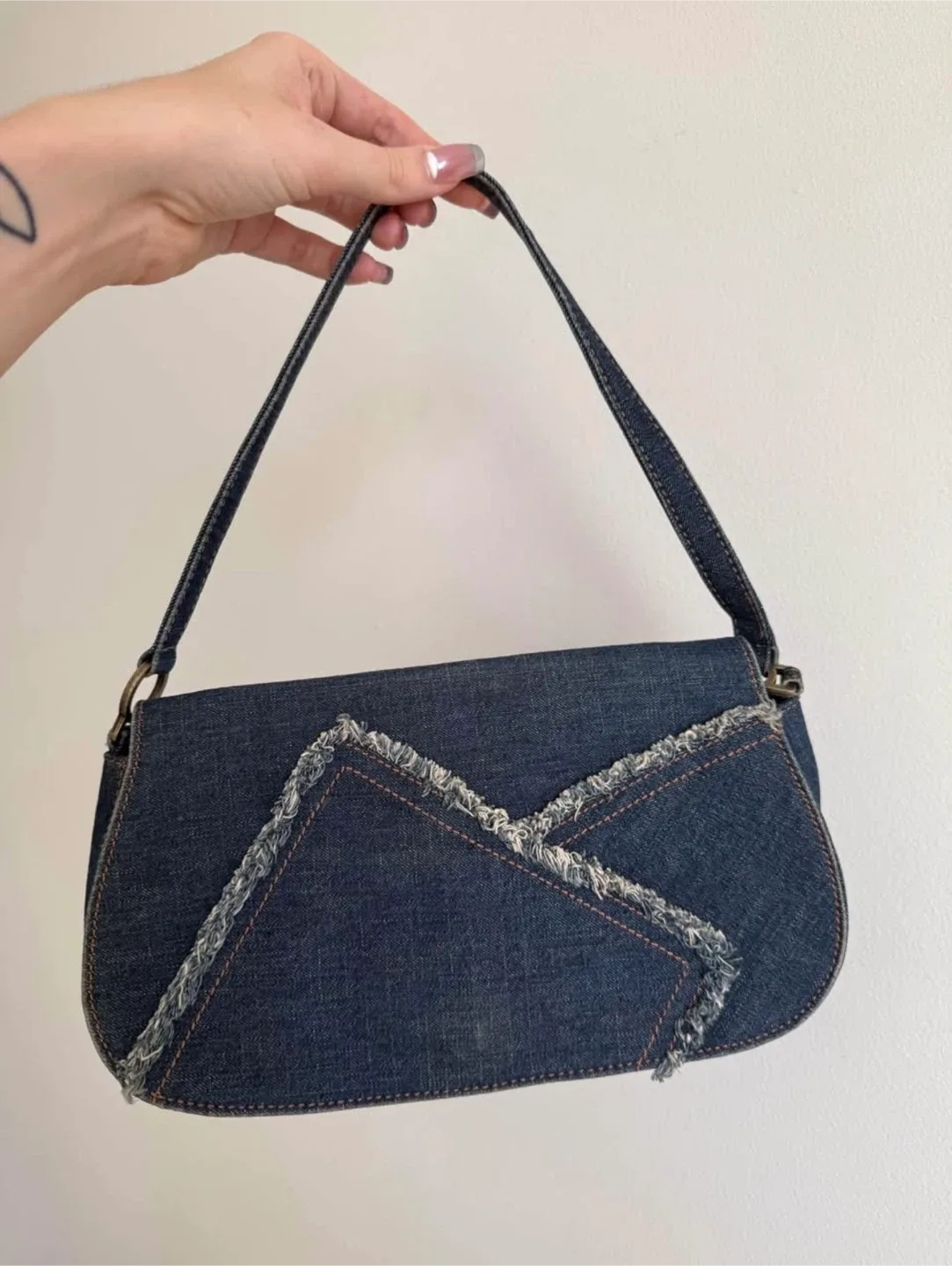 Guess Denim Shoulder Bag