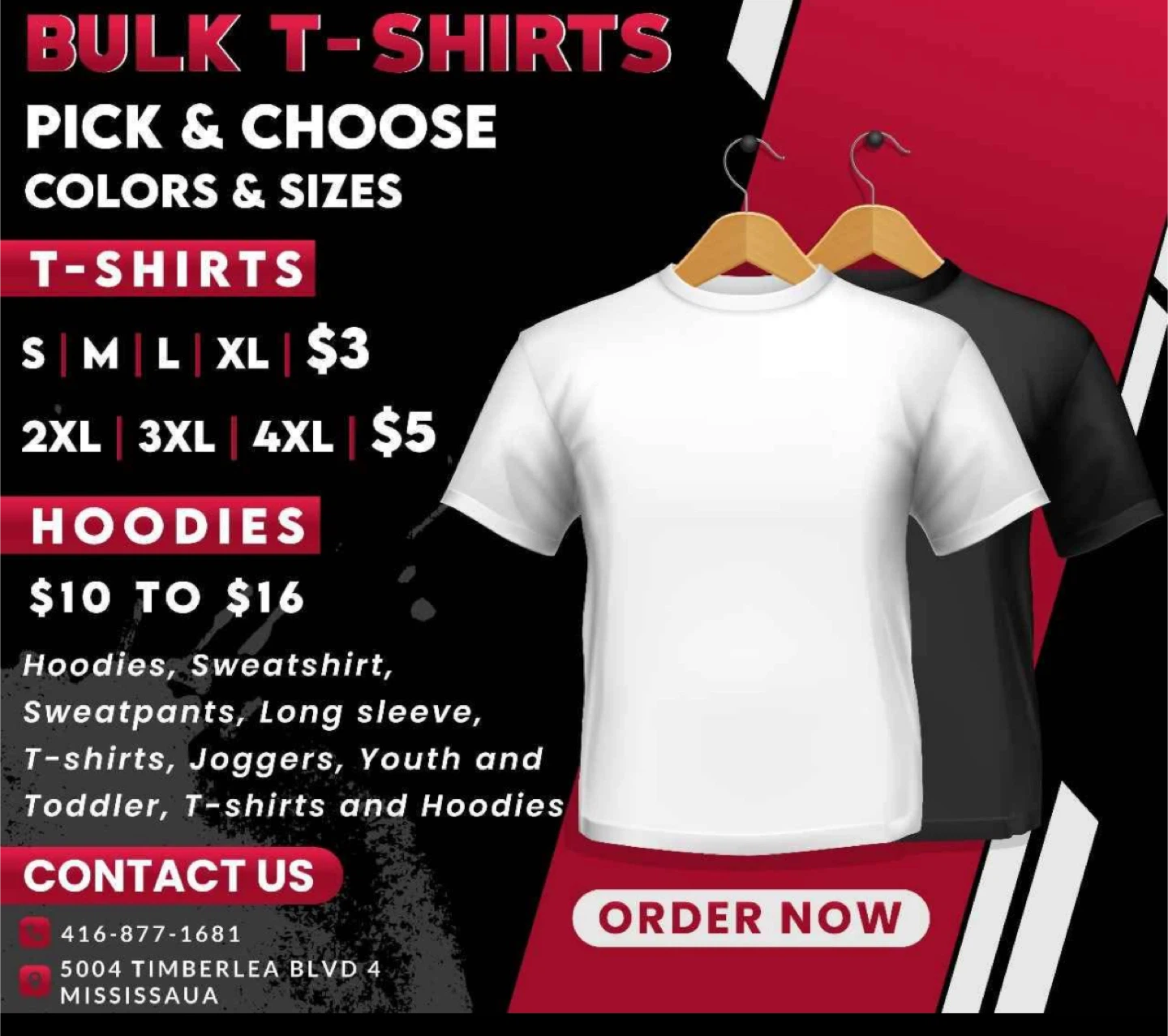 Bulk T-shirts - Pick & Choose Colors & Sizes