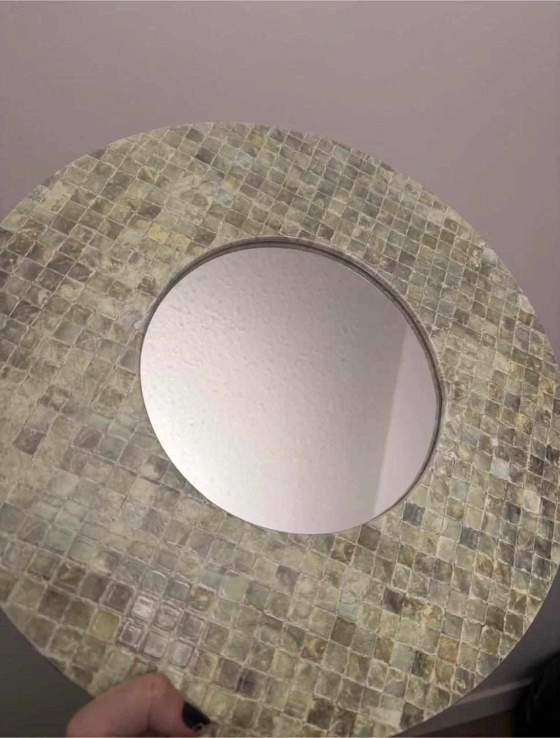 Round Mosaic Wall Mirror image indicator(2)