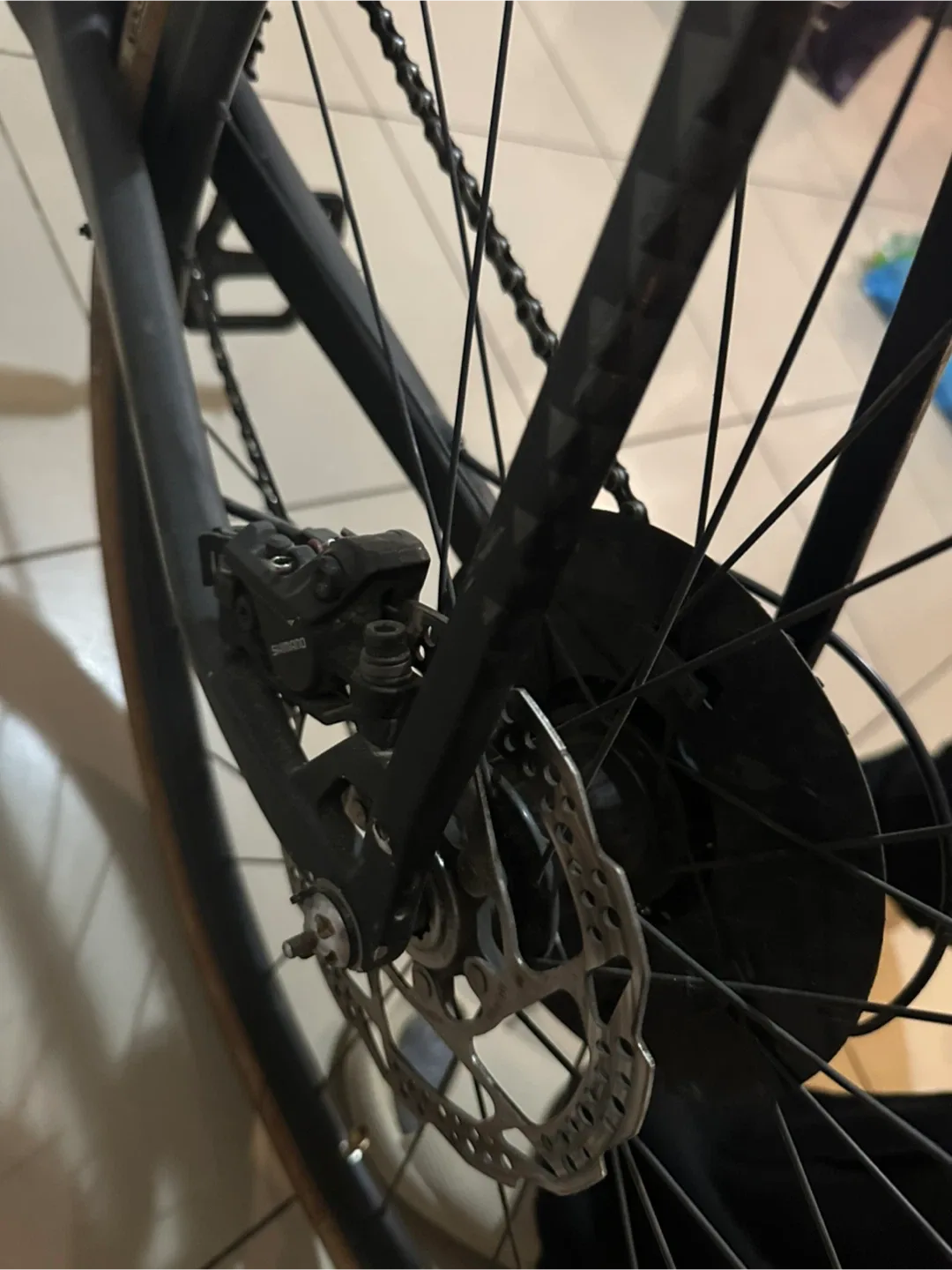 Carbon fiber bicycle, matte black, good price image indicator(3)