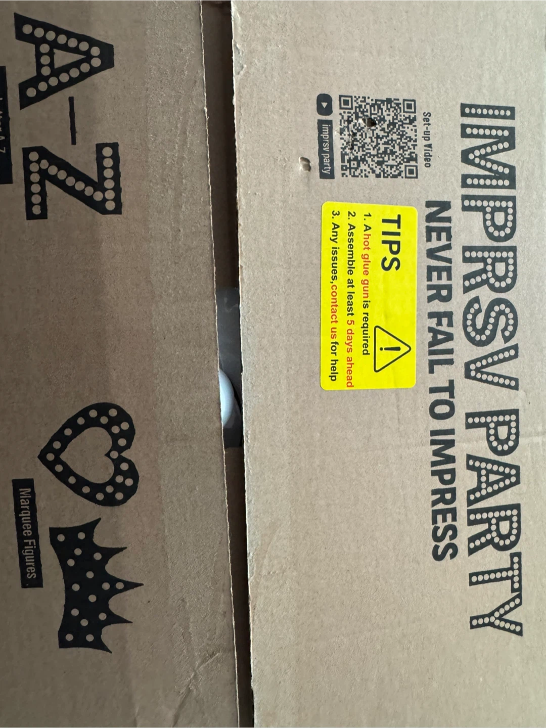 Imprsv Party White Number 1 Marquee Sign - photo 3
