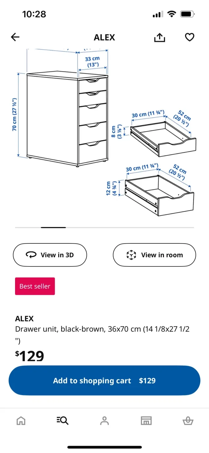 IKEA Alex Drawer Unit image indicator(10)