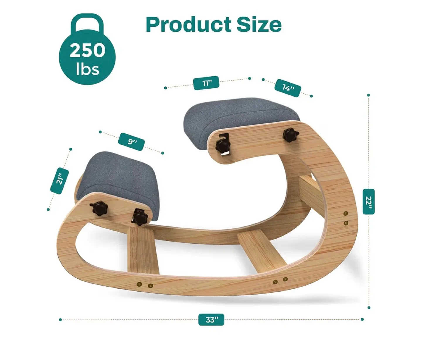 Easyeeg Kneeling Chair - Enhance Your Posture! image indicator(2)