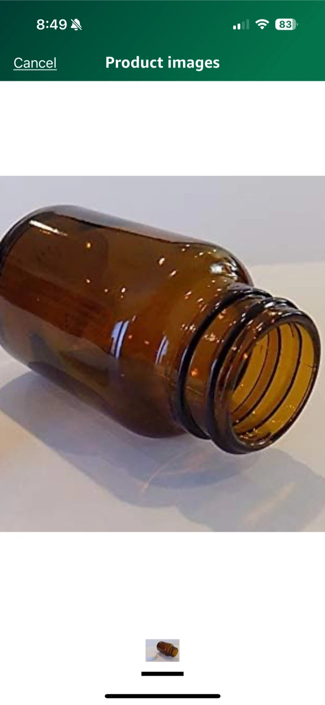 Wide Neck Amber Vials 2oz- 64 Pack Amber Bottles - photo 5