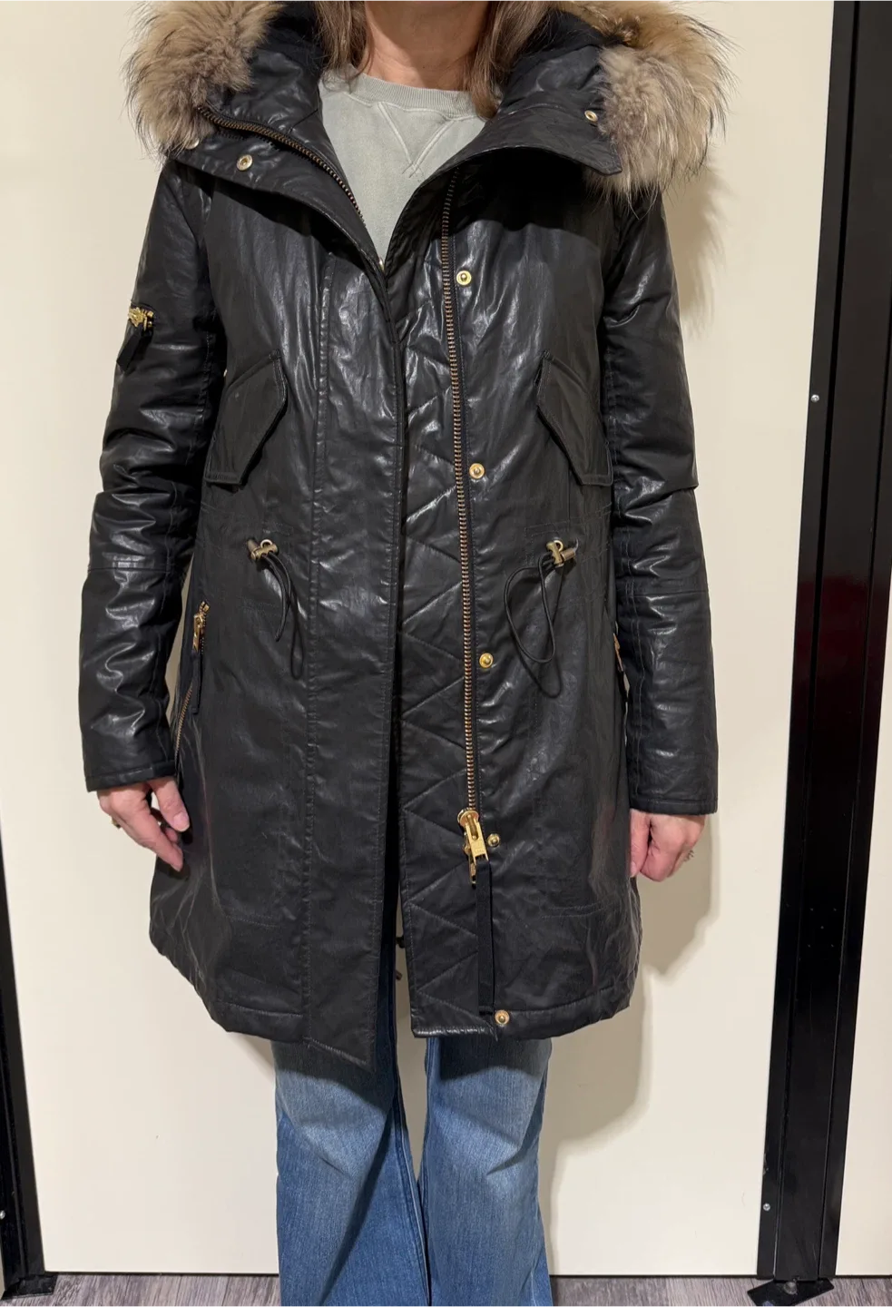 SAM - waxed parka -S image indicator(2)