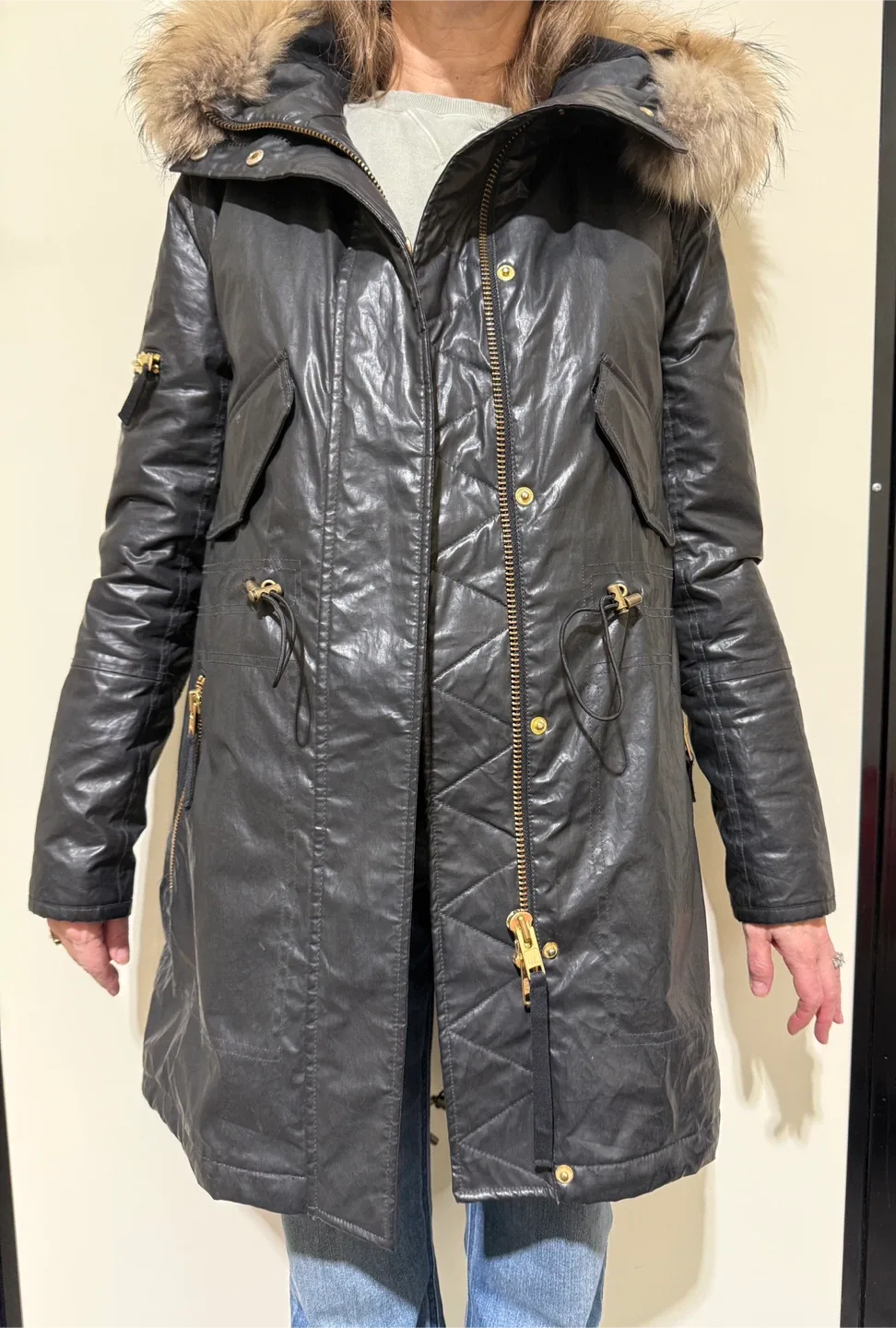 SAM - waxed parka -S image indicator(6)