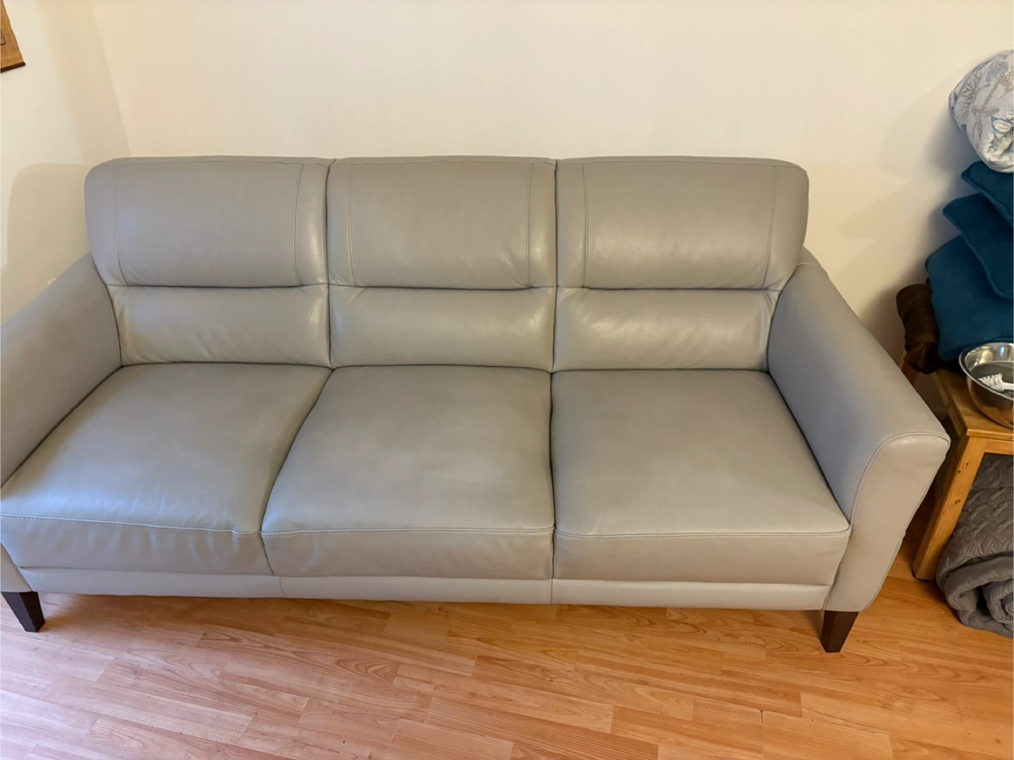 NATUZZI LEATHER SOFA - photo 4