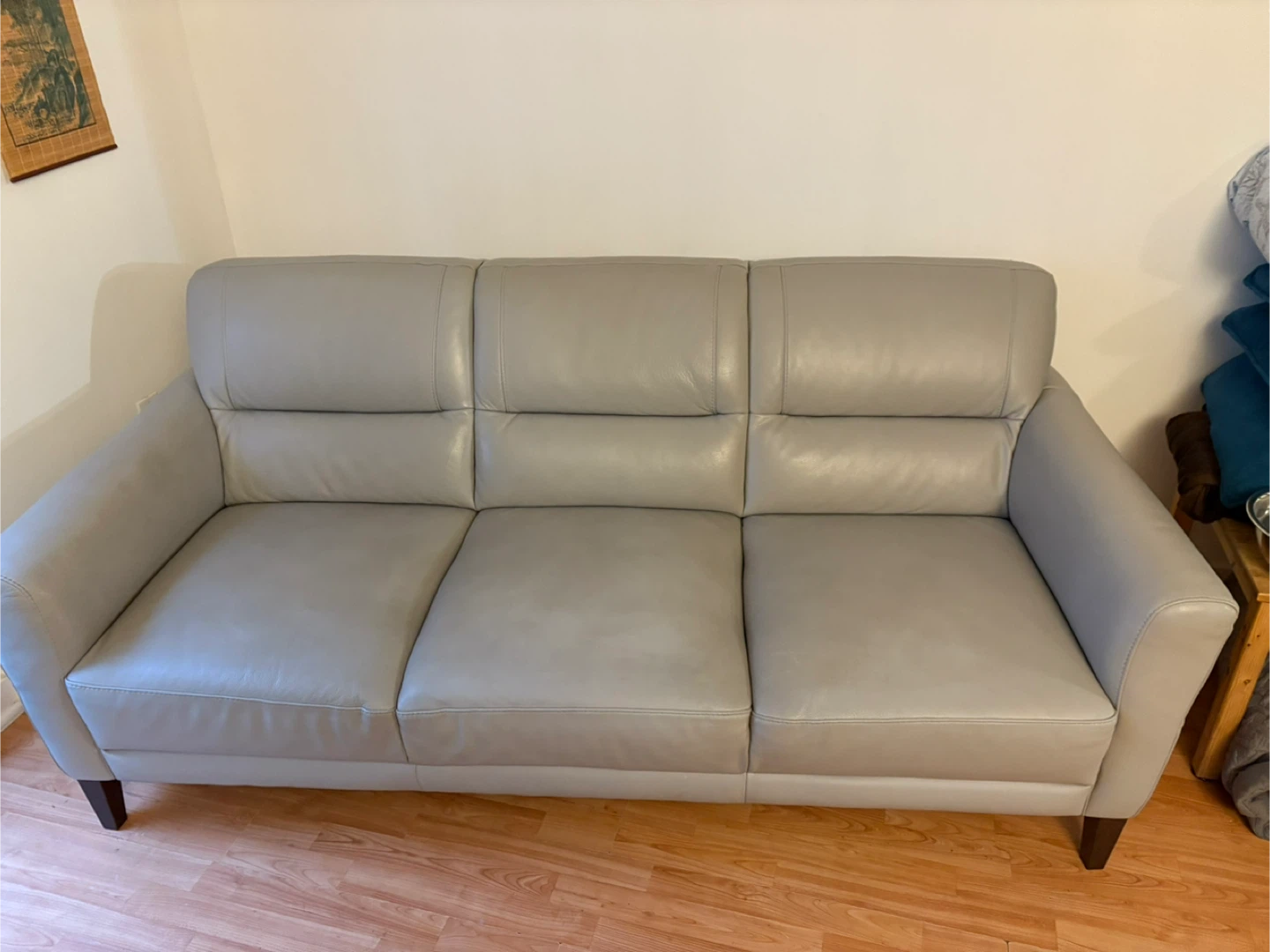 NATUZZI LEATHER SOFA - photo 3