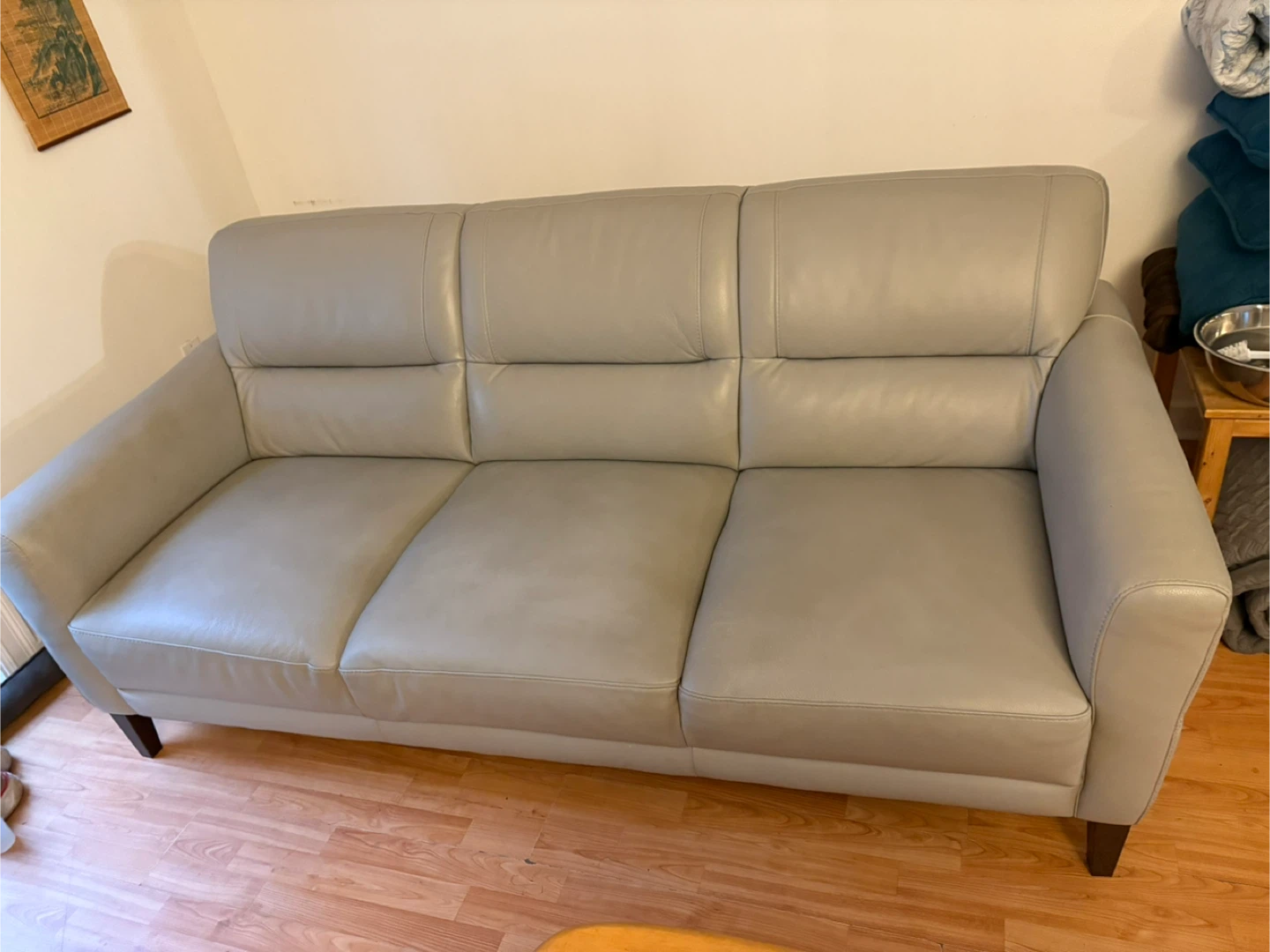 NATUZZI LEATHER SOFA - photo 2