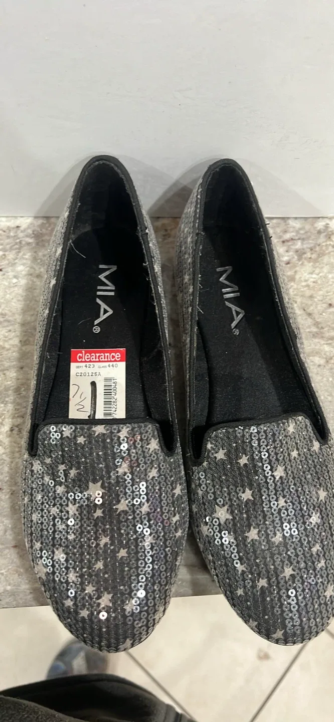 MIA Star Sequin Loafers