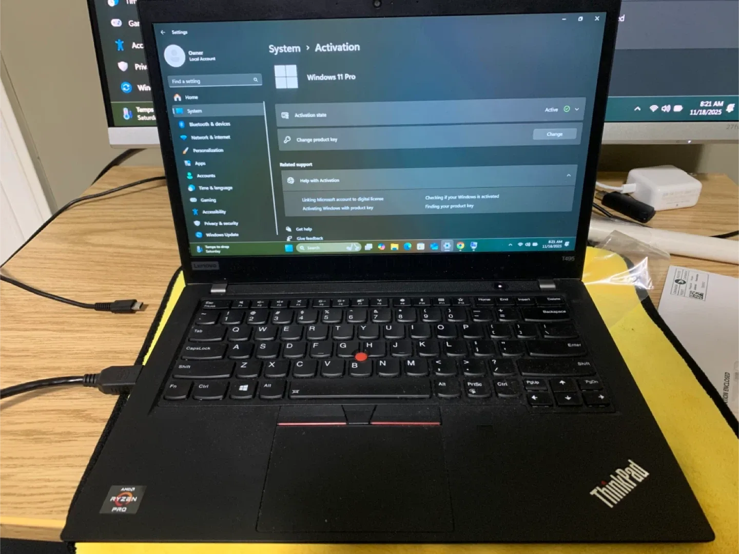 Refurbished Lenovo ThinkPad  T495– Ryzen 7 | 16GB | 512GB SSD