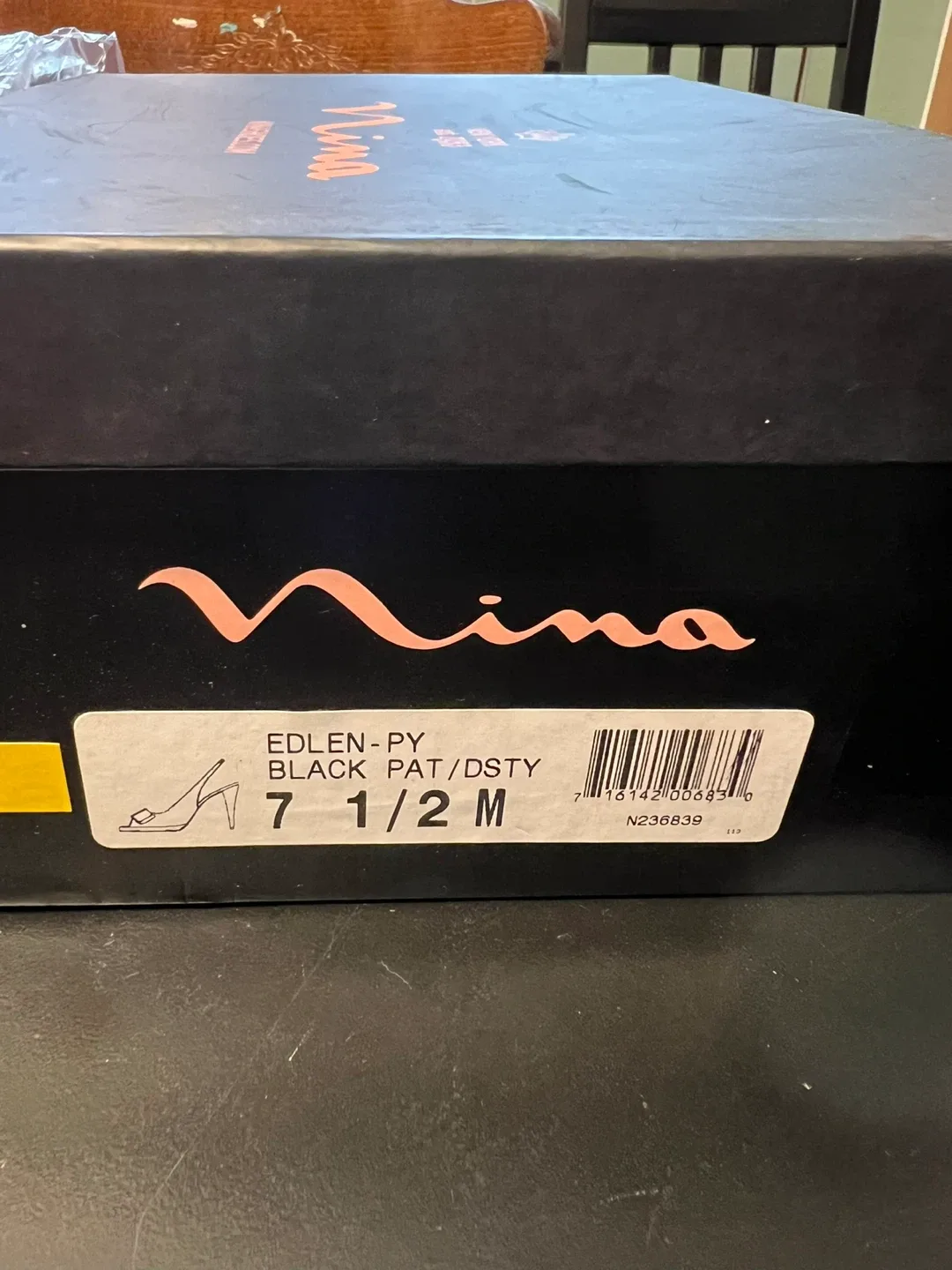 Nina Edlen-PY Black Heels - Size 7 1/2 M