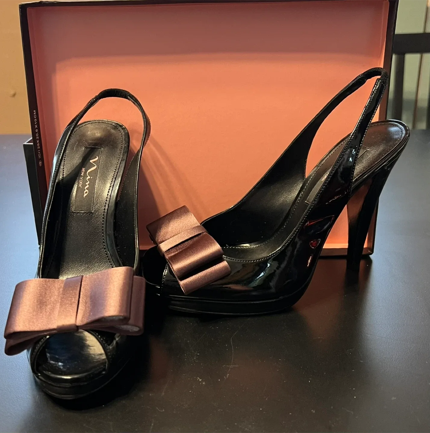 Nina Edlen-PY Black Heels - Size 7 1/2 M image indicator(2)