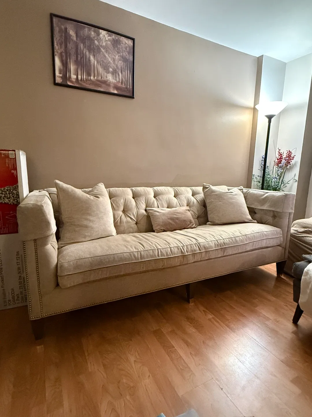 Chesterfield sofa - pottery barn - gently used image indicator(2)