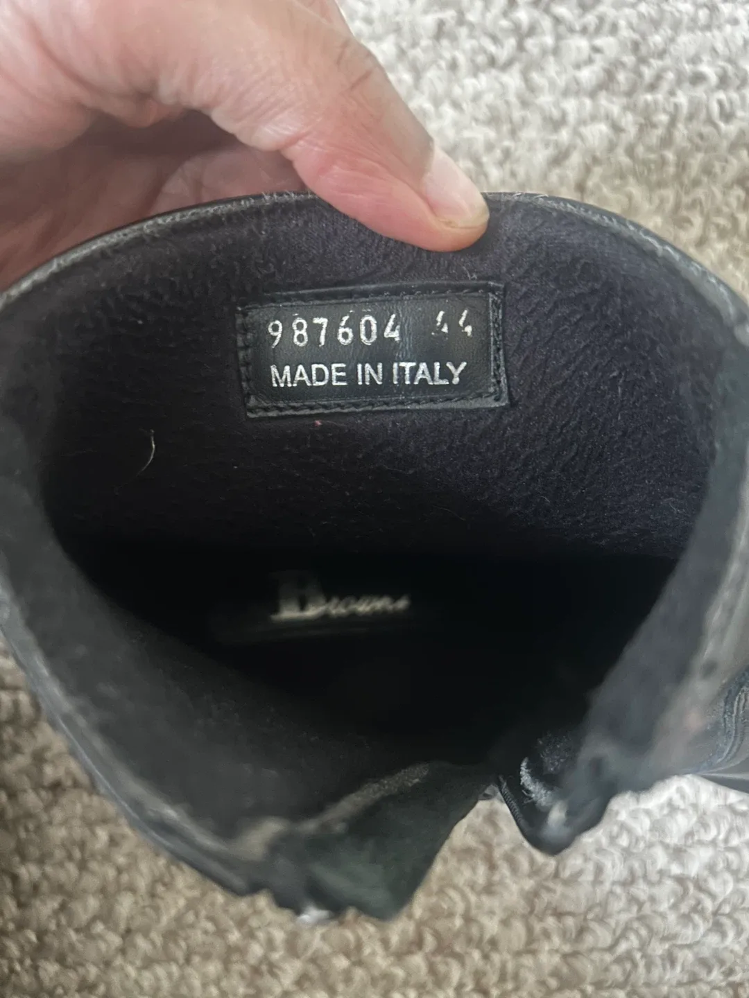 Browns Black Leather Chelsea Ankle Boots Italian - Size 44 image indicator(5)