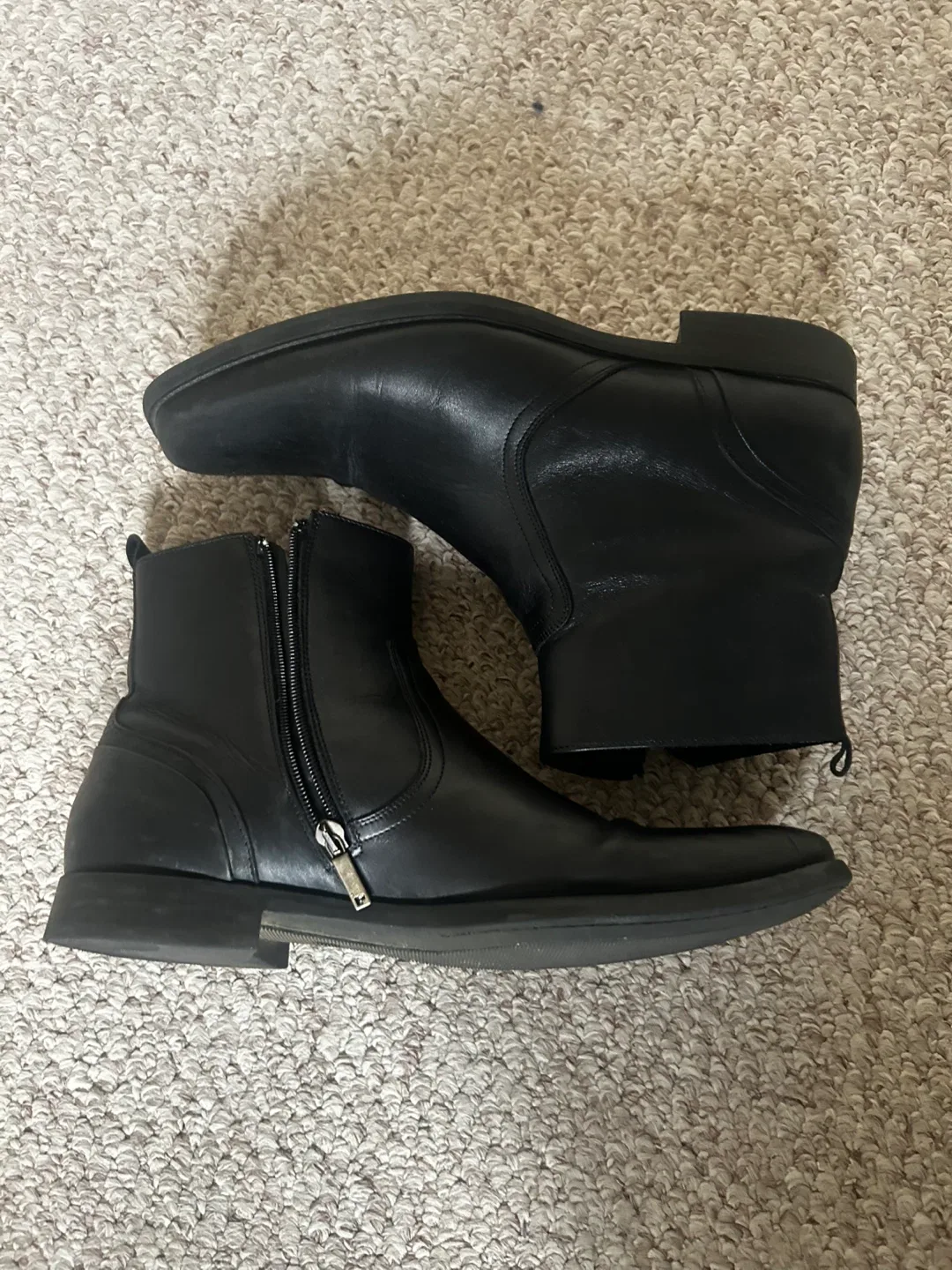 Browns Black Leather Chelsea Ankle Boots Italian - Size 44 image indicator(4)