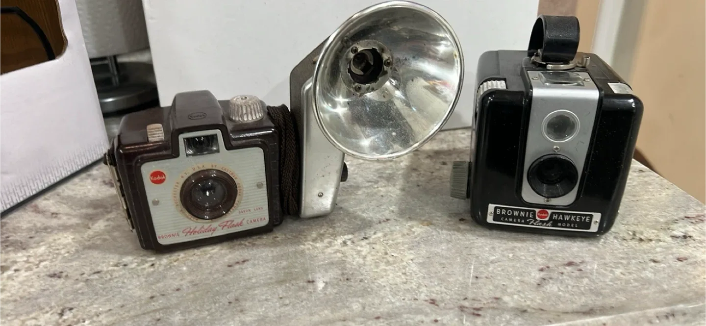 Vintage Kodak Brownie & Bull's-Eye Cameras