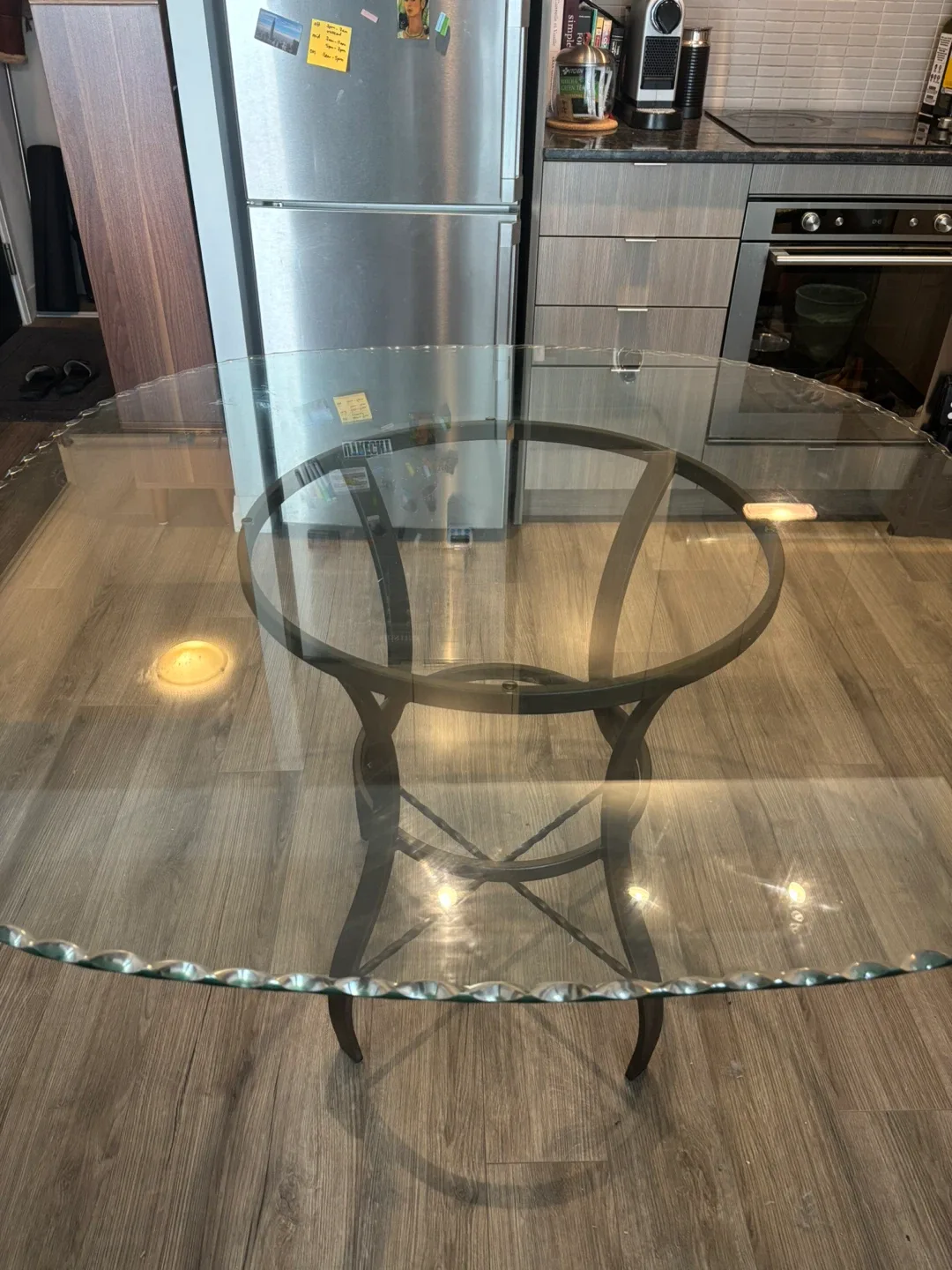 Glass Top Dining Table and Dining chairs image indicator(2)