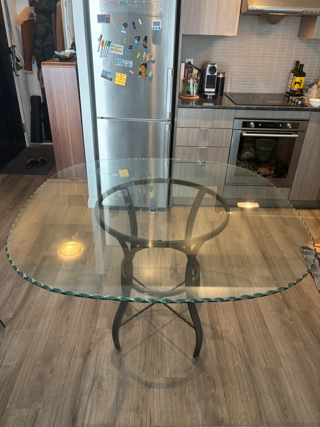 Glass Top Dining Table and Dining chairs image indicator(3)
