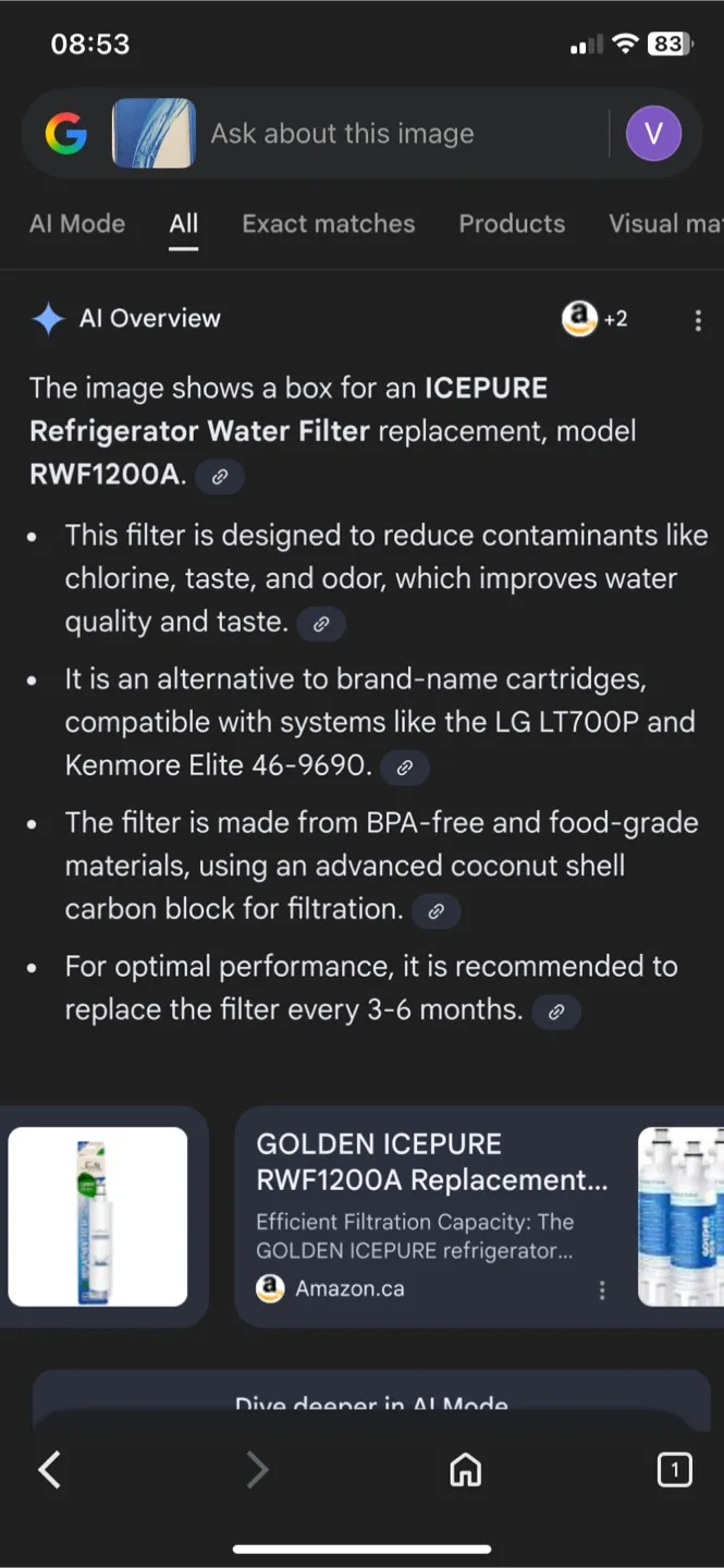 ICEPURE RWF1200A Refrigerator Water Filter image indicator(7)