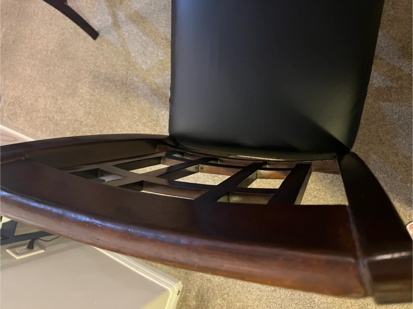 Dark Brown Dining Table with 4 Chairs - photo 5