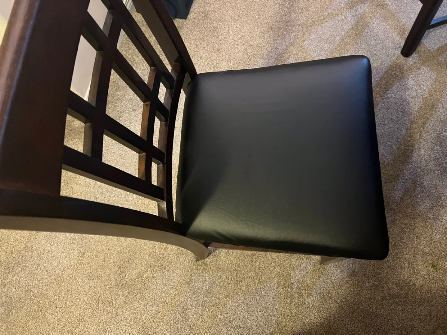 Dark Brown Dining Table with 4 Chairs - photo 4