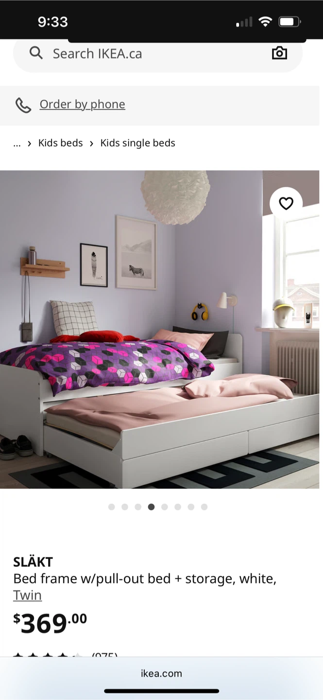 IKEA SLÄKT Bed Frame with Pull-Out Bed - Twin - photo 3