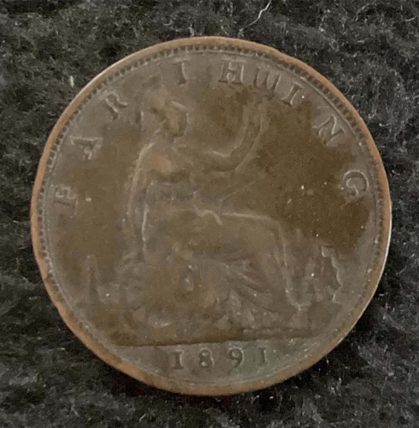 One Farthing Coins - 1888 & 1891 - photo 4