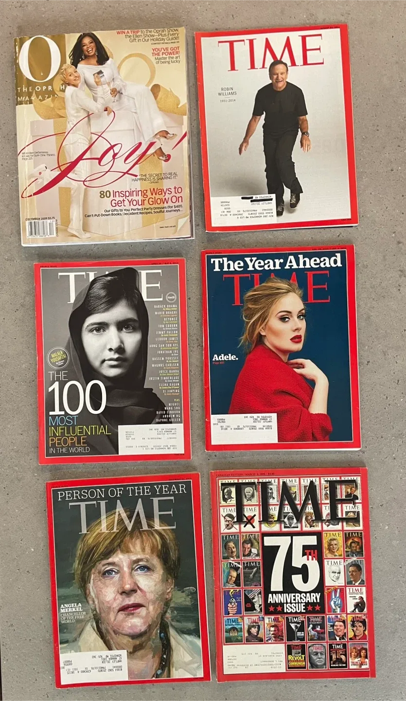 Variety of Magazines - Hello, Time, Maclean's, People image indicator(3)