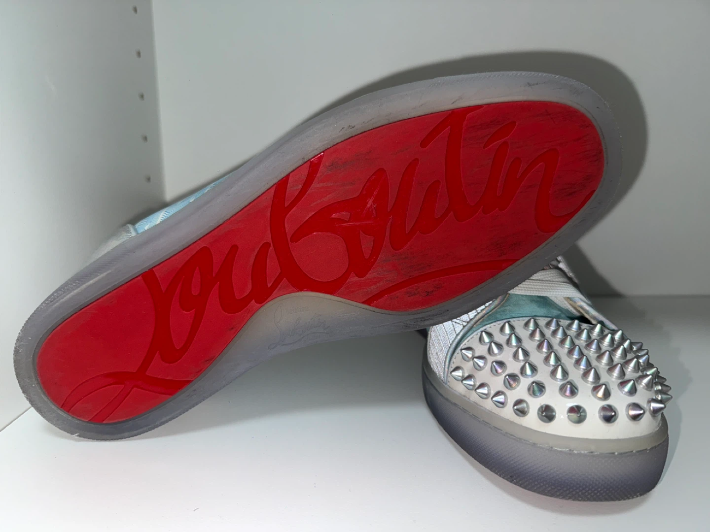 Christian Louboutin Spiked Sneakers Size 41 - photo 4