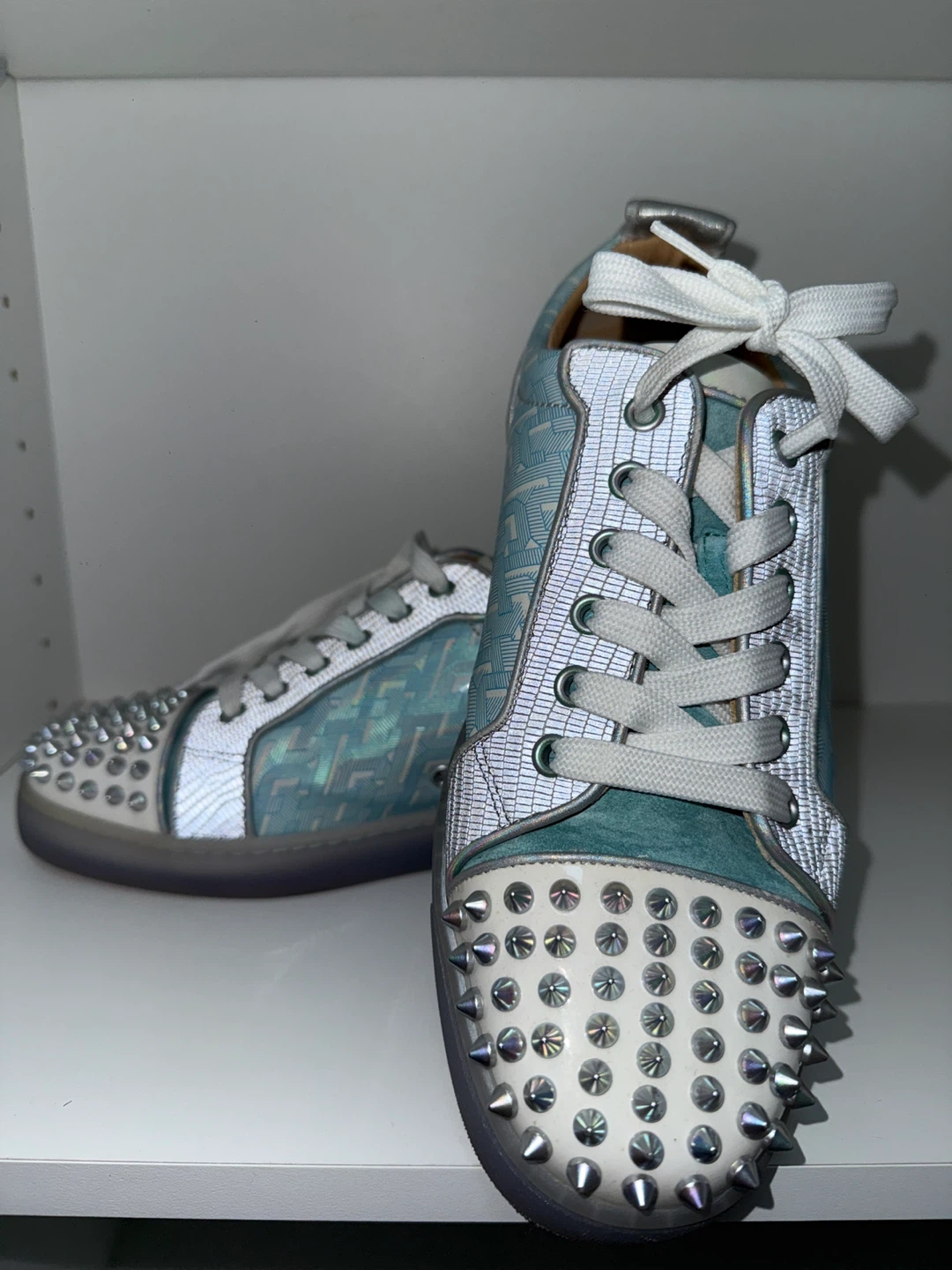Christian Louboutin Spiked Sneakers Size 41 - photo 2