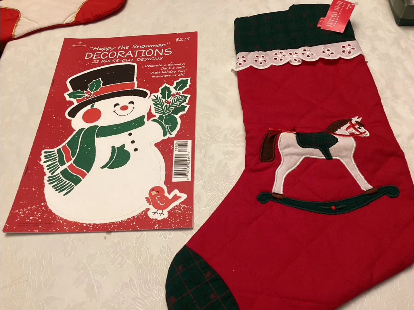 Hallmark Christmas Stocking & Snowman Decorations image indicator(3)
