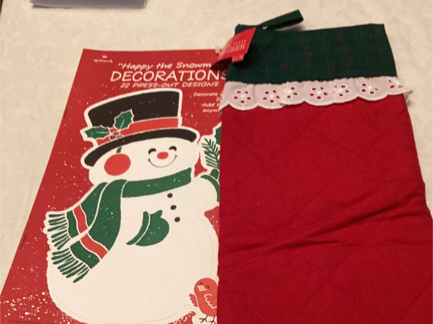 Hallmark Christmas Stocking & Snowman Decorations image indicator(2)