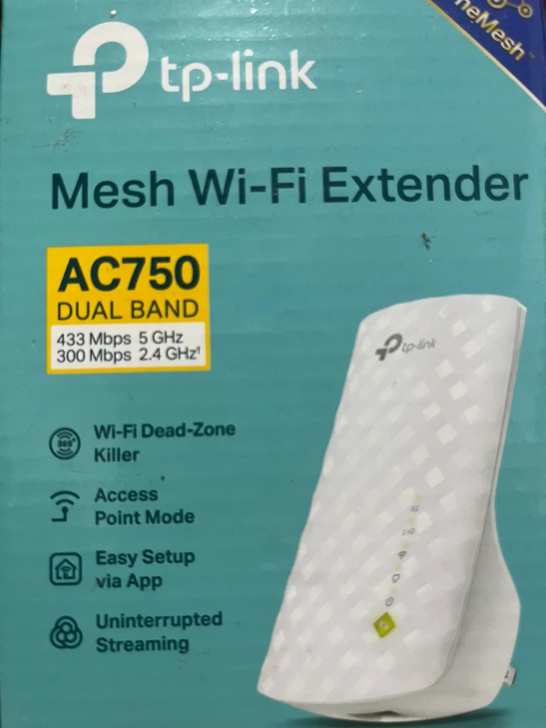 TP-Link AC750 Mesh Wi-Fi Extender - Like New!
