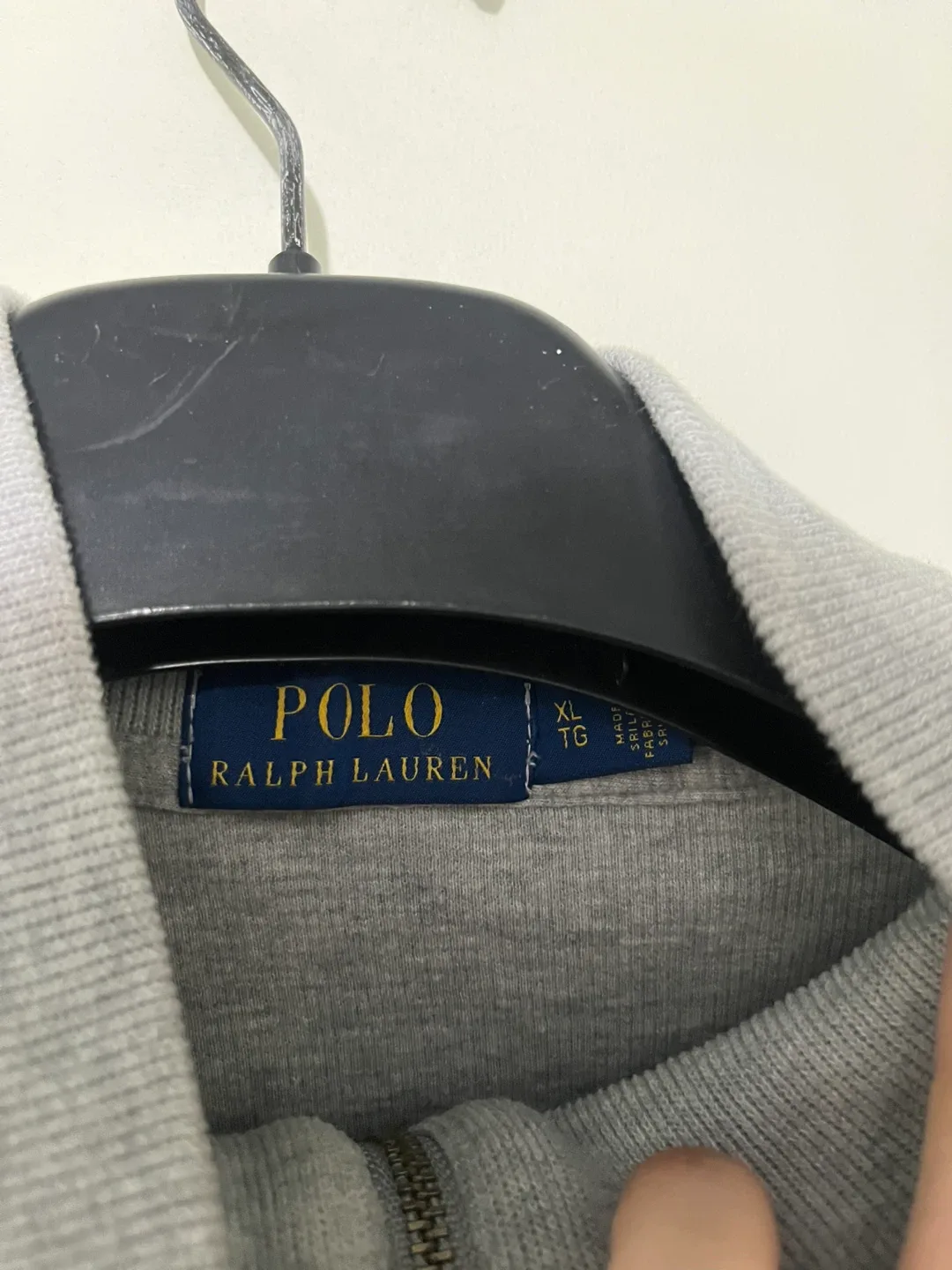 Ralph Lauren Polo Grey 1/4 Zip Pullover - XL image indicator(2)