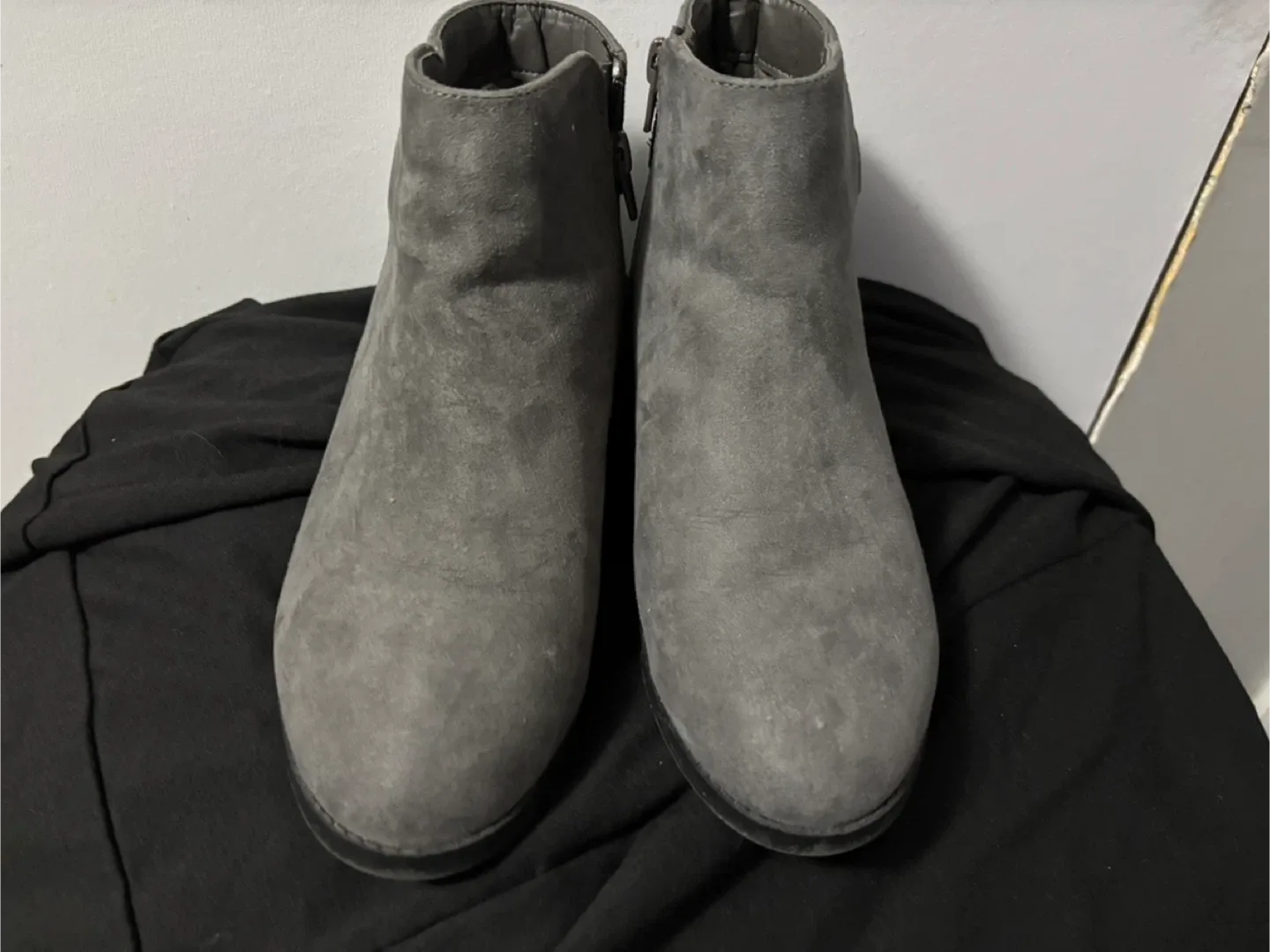 Gray Ankle Boots Size 7 image indicator(2)