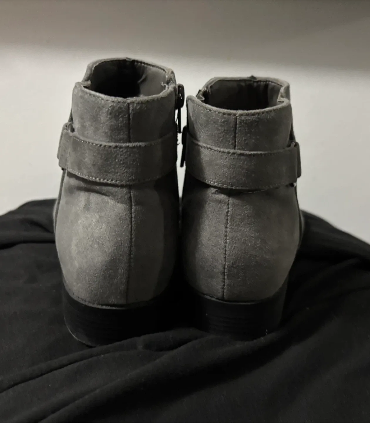 Gray Ankle Boots Size 7 image indicator(3)