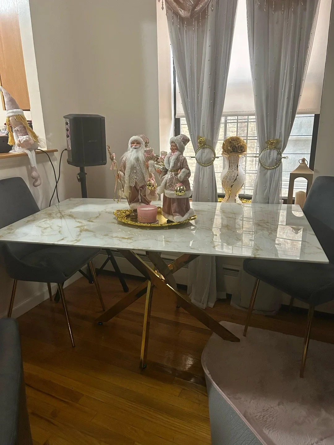 Marble Top Dining Table