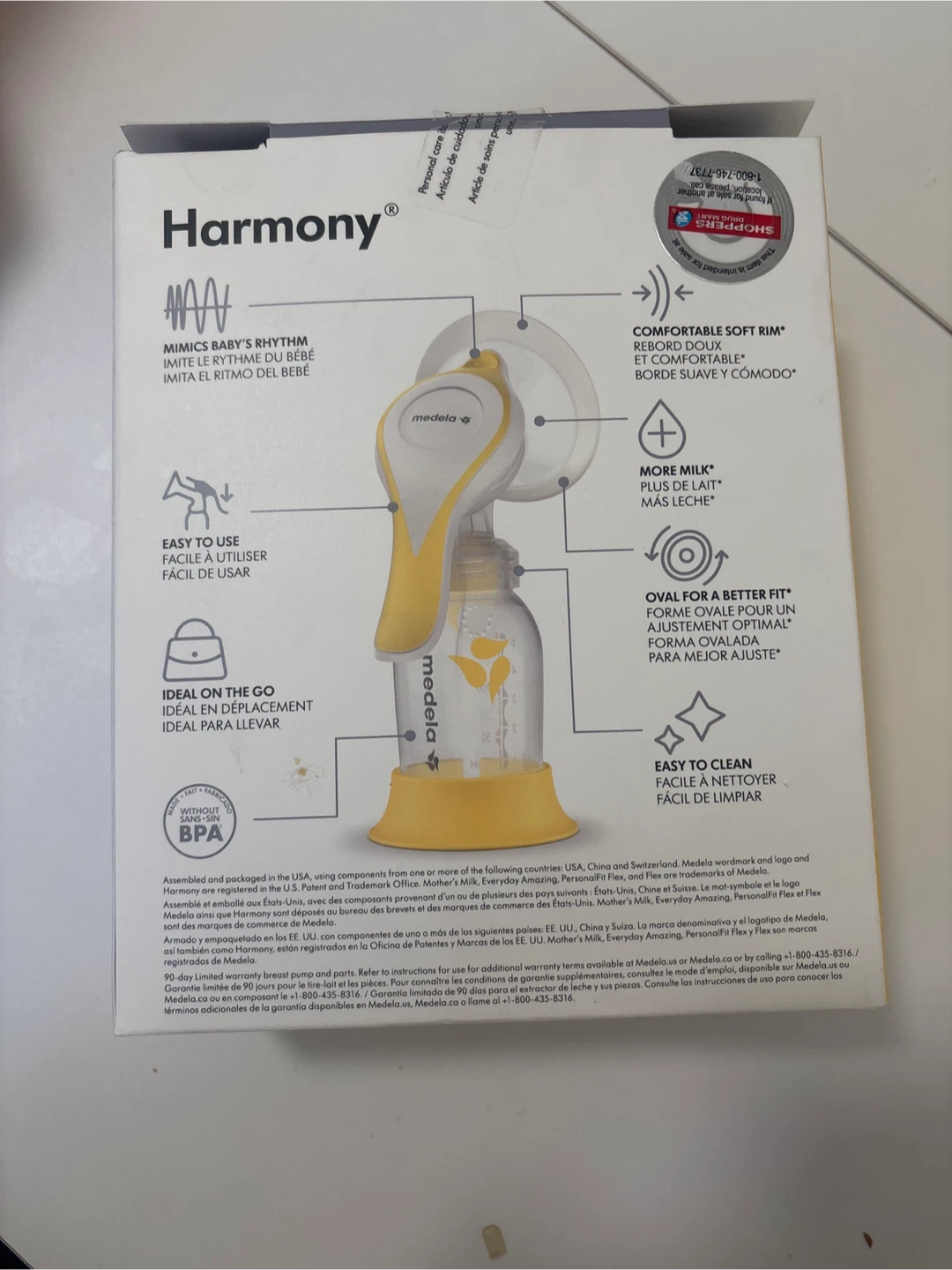 Medela Harmony Manual Breast Pump - Opened but Not Used - photo 2