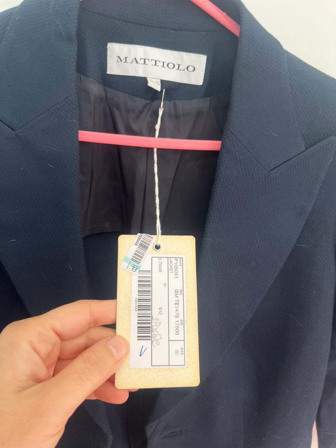 MATTIOLO Navy Blazer Size German 44 image indicator(3)