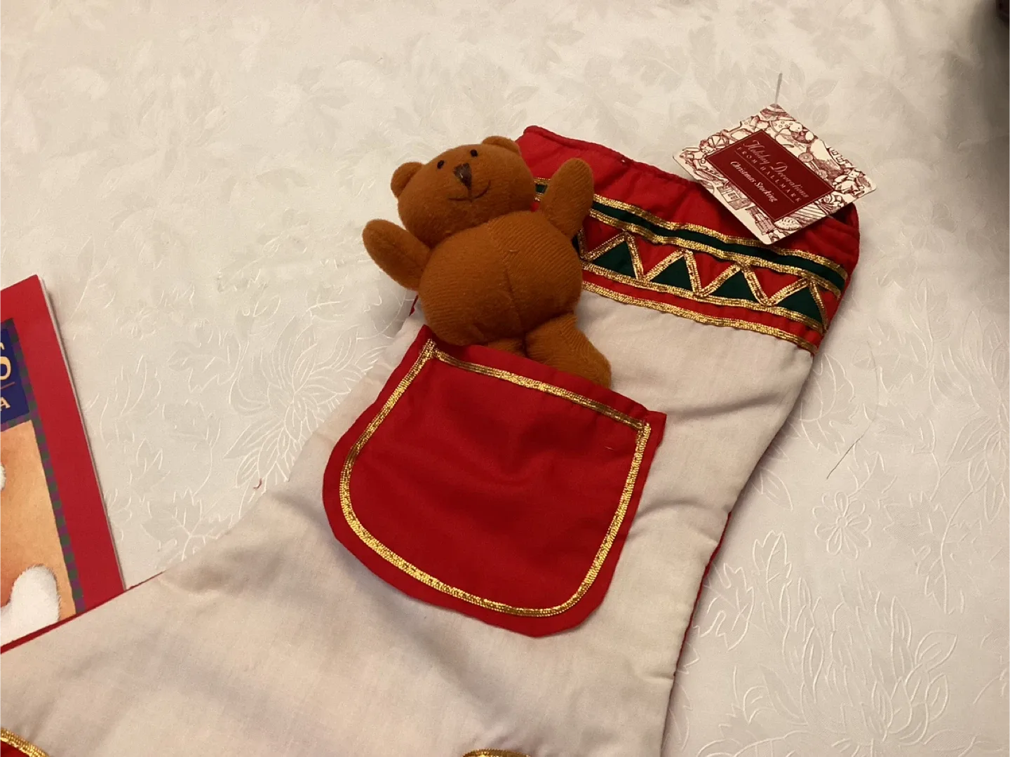 Lady Clare Christmas Stocking with Bear & Book image indicator(2)