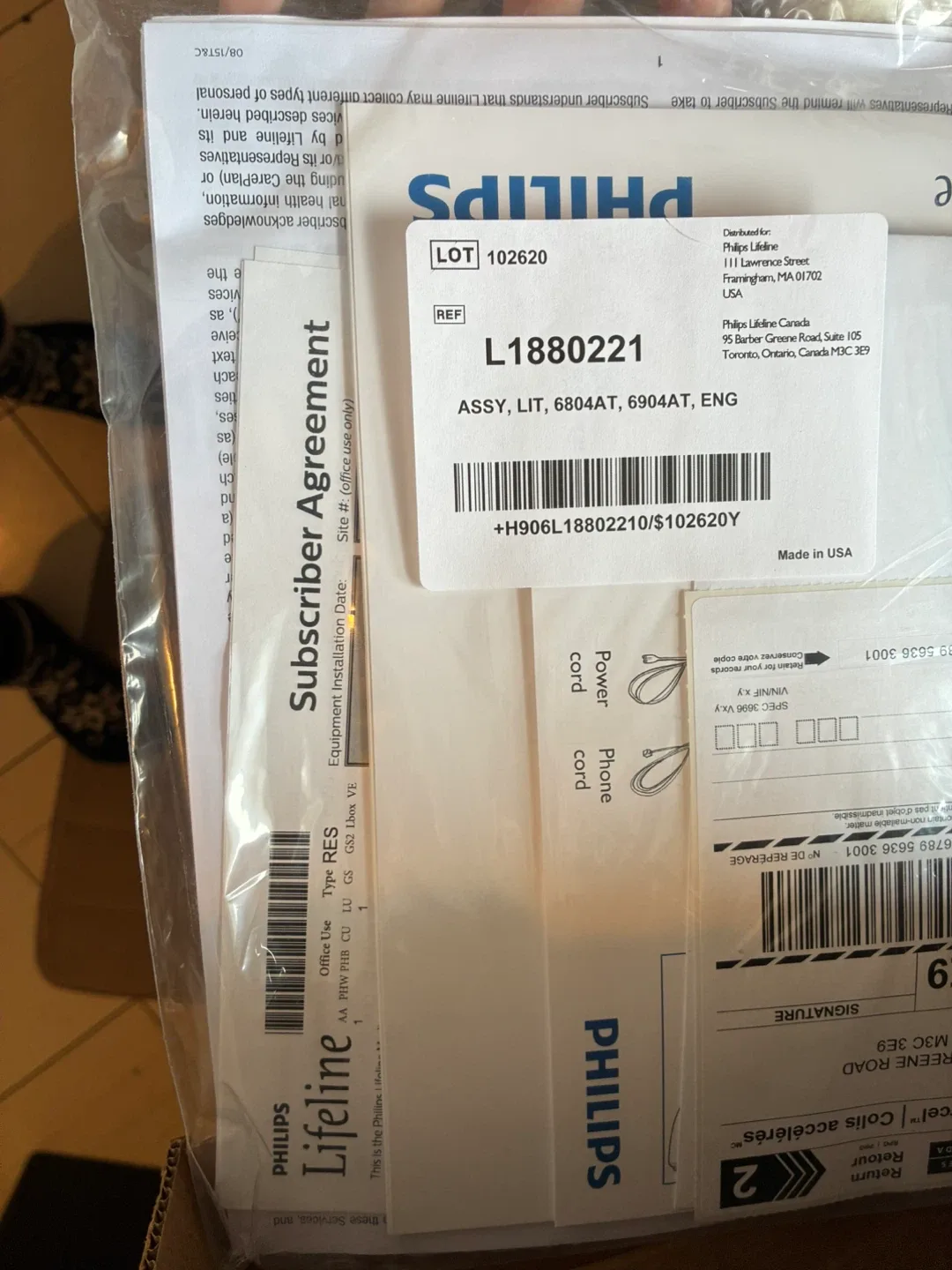 Philips Lifeline Medical Alert System - New in Box! image indicator(3)