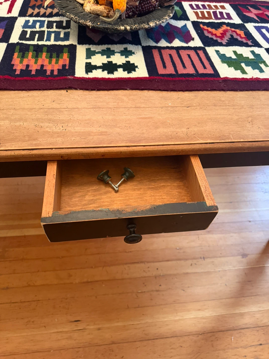 Wooden Dining Table with Black Legs - photo 5