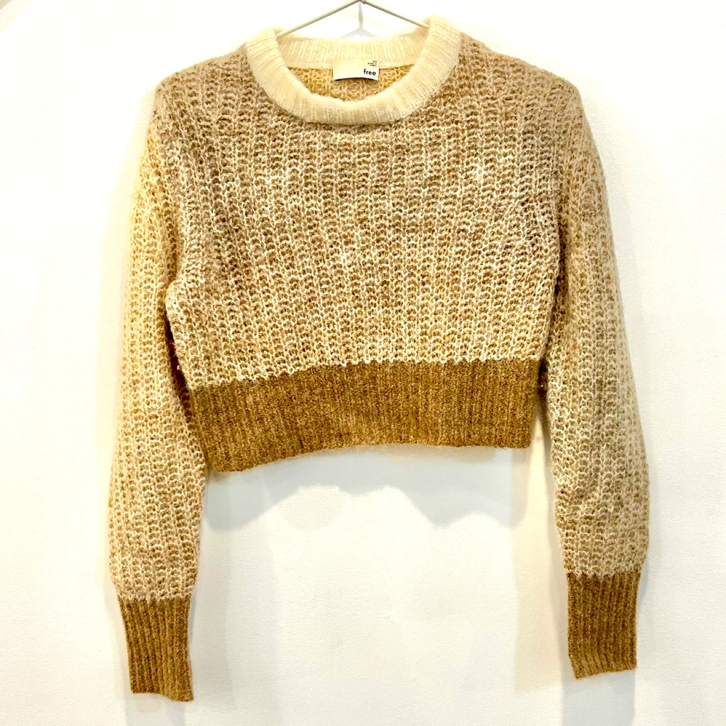 Wilfred Free Alpaca Wool Blend Cropped Jumper xs
